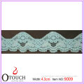 Fancy wavelike design lace for women summer dress patterns